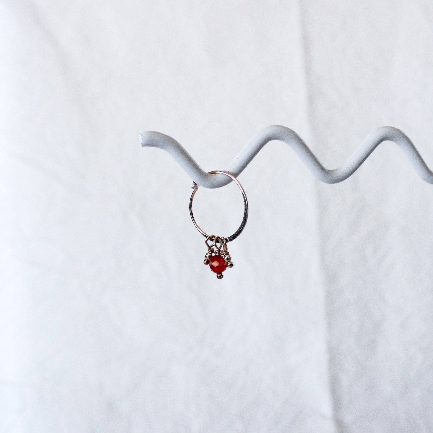 Carnelian Hoops