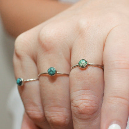 5mm Turquoise • Stacking Rings