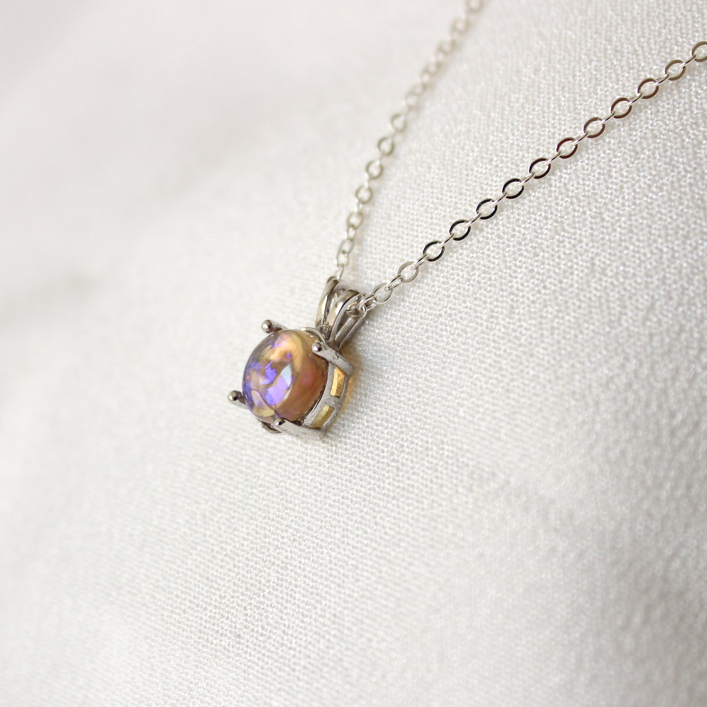 Opal Necklace - 8mm