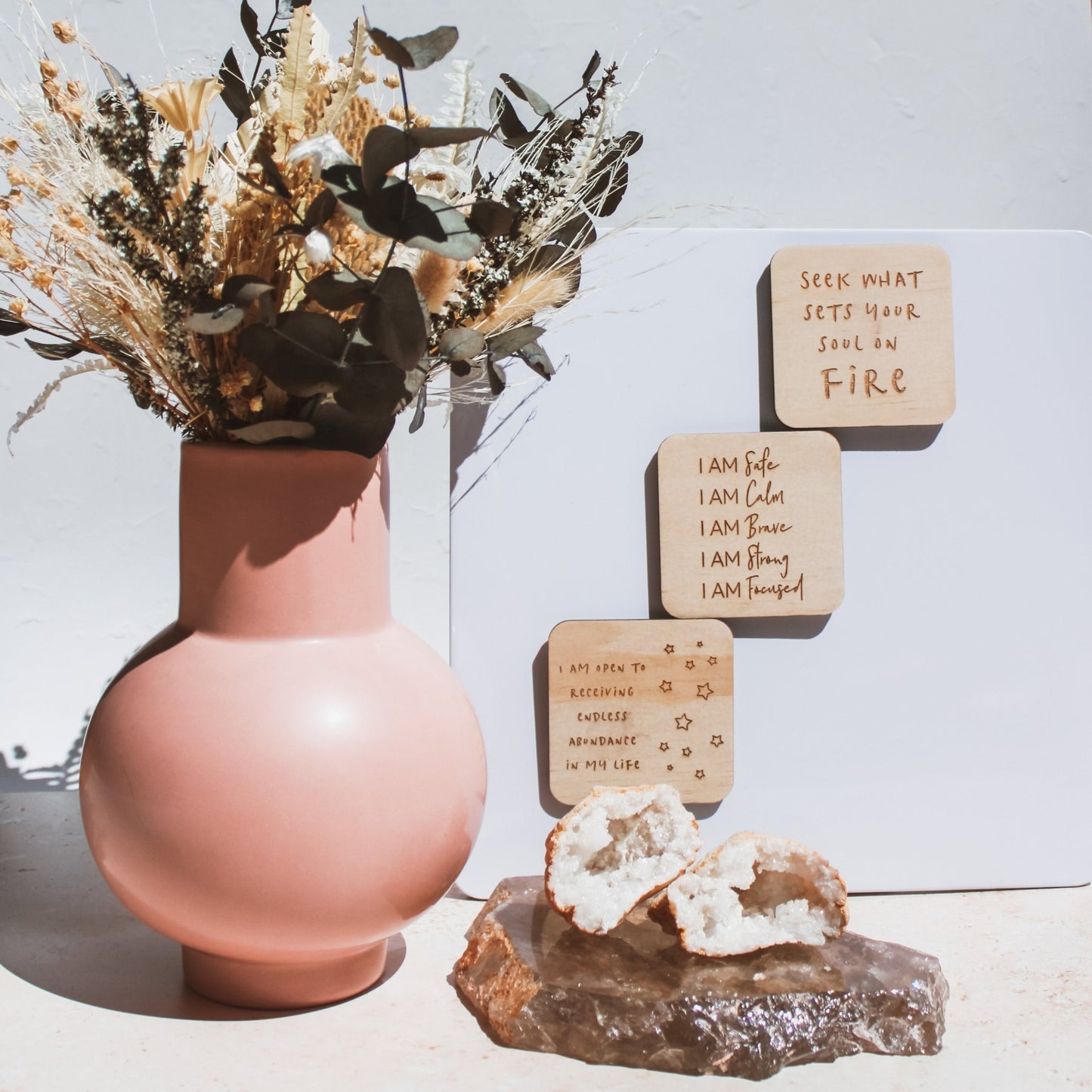 Wooden Affirmation Magnets - Rae and Jayde -