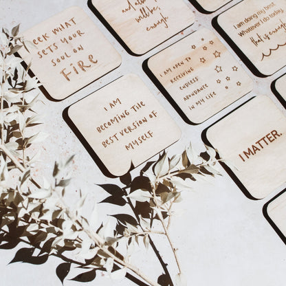 Wooden Affirmation Magnets - Rae and Jayde -